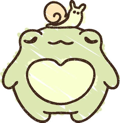 Cute Frog Chalk Drawing 9816370 Vector Art at Vecteezy