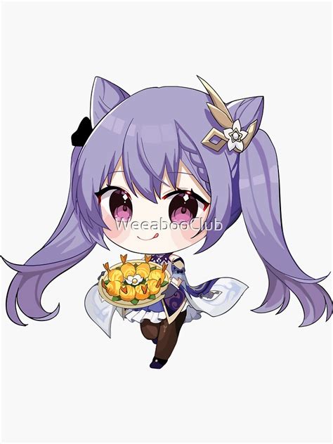 "Keqing Chibi Genshin Impact" Sticker for Sale by WeeabooClub | Redbubble