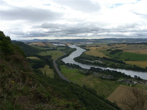 Cottages Scotland: River Tay from Kinnoull Hill 31st July 2010