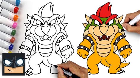 How To Draw Bowser | Super Mario Art Tutorial - YouTube