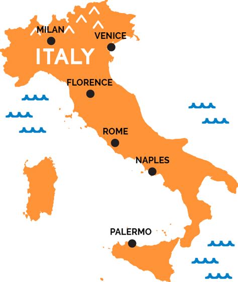 Map of Italy | RailPass.com