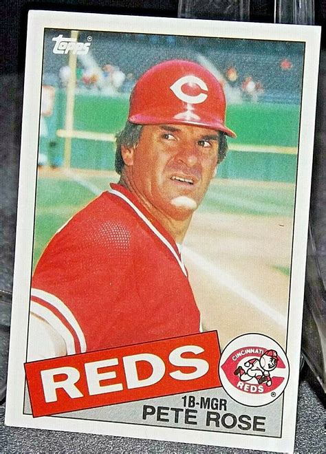 1985 Topps Pete Rose #18-MGR Reds AA20-BTC3032 Baseball Trading Cards ...