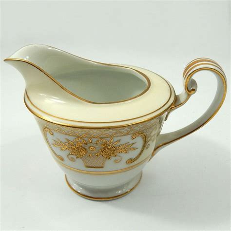 Noritake China Gold Basket #5567 Footed Creamer Cream Pitcher #Noritake ...