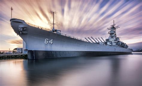 HD wallpaper: USS Wisconsin BB-64 Iowa-Class Battleship, gray ...