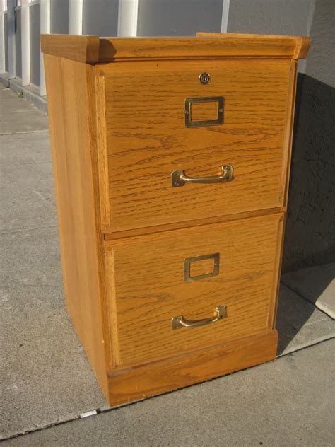 UHURU FURNITURE & COLLECTIBLES: SOLD - Oak 2-Drawer File Cabinet - $40