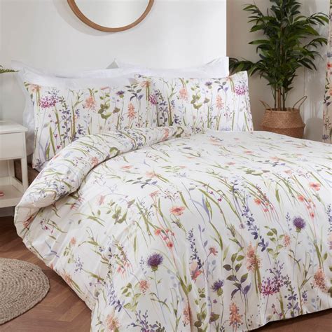 Hampshire Duvet Covers Floral Country Watercolour Cream Quilt Cover ...