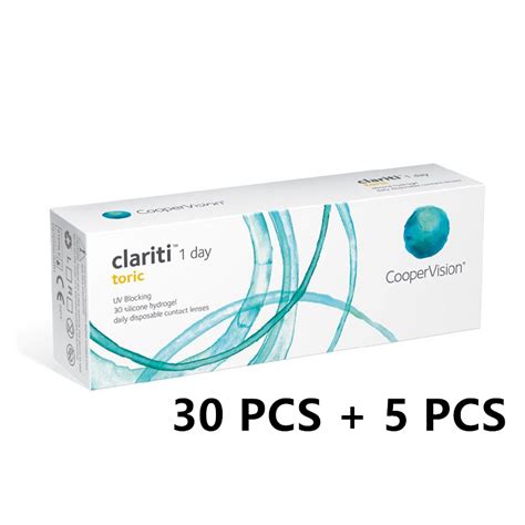 Cooper Vision Clariti 1 Day Toric Silicone Hydrogel Daily Disposable ...