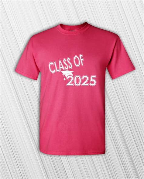 Class of 2025 T-shirt Tee Back to School Custom Year