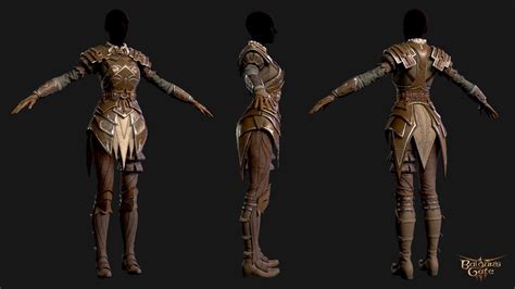 ArtStation - Fantasy Leather armor for BG3 , Alena Dubrovina | Leather ...