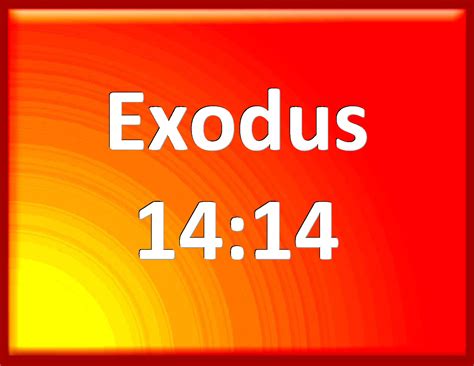 Exodus 14:14 The LORD shall fight for you, and you shall hold your peace.