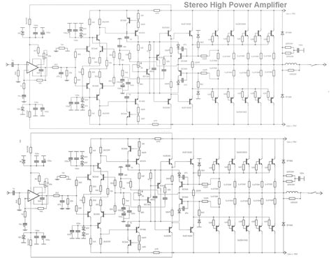 Audio Amplifier Schematic Diagram