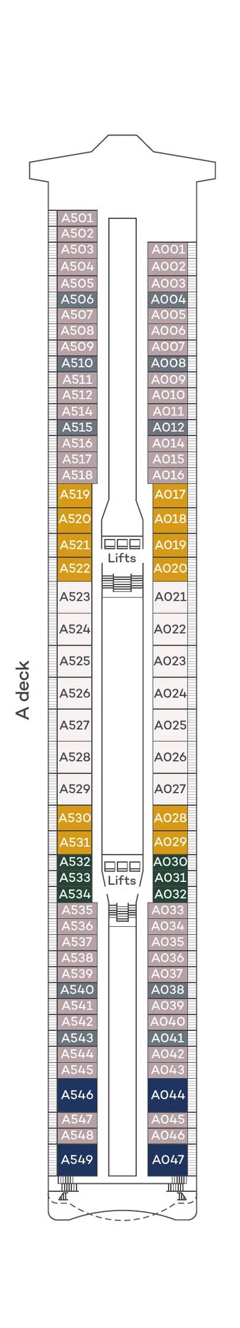 Spirit of Adventure Deck Plans | CruiseInd