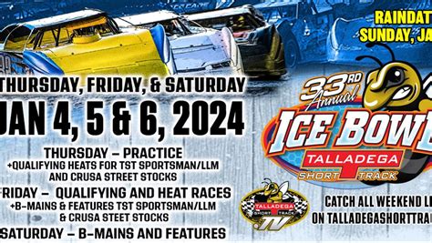 Talladega Short Track | Ice Bowl! January 4-6th, 2024!