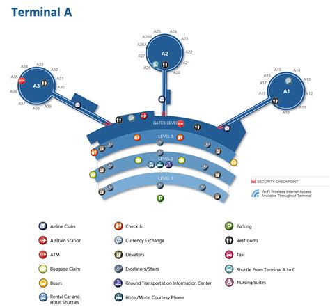 EWR Airport Terminal Map