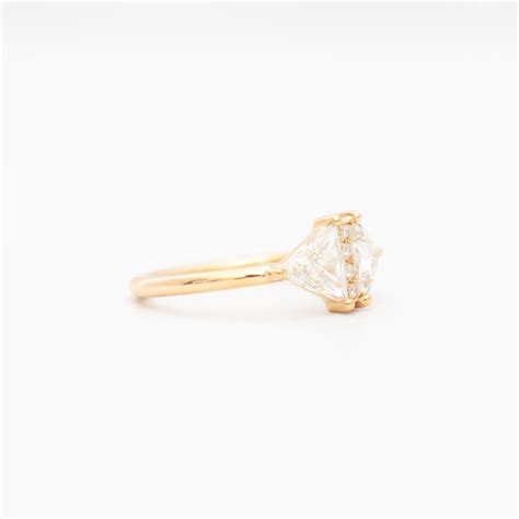 Large Vintage Diamond Triangle Ring – No.3