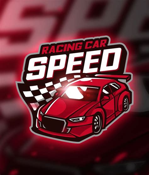 Racing car Mascot & Esport Logo Vector | Car logo design, Logo design ...