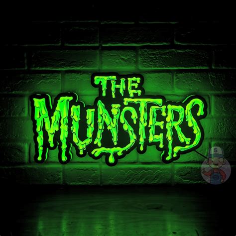 The Munsters Logo LED Lightbox Fully Dimmable & Powered by - Etsy