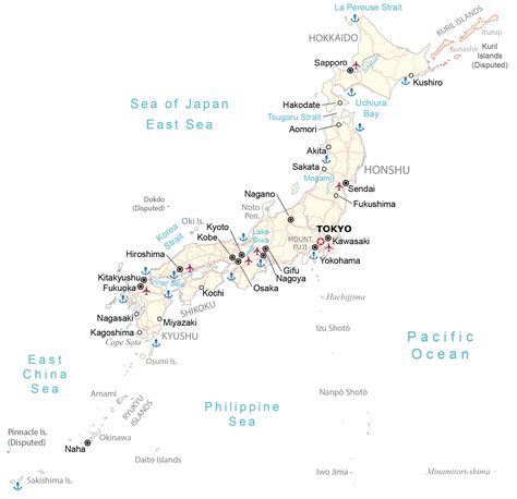 Map Of Japan With Mountains - Prudy Carlynne