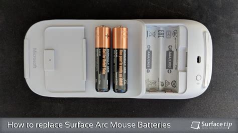 How to replace Surface Arc Mouse Batteries - SurfaceTip