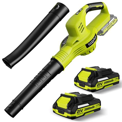 Cordless Leaf Blower - Electric Leaf Blower Cordless with 2 Batteries ...