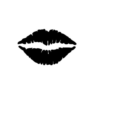 Lips Silhouette Cutting File Clipart Lips SVG Lips DXF Lips - Inspire ...