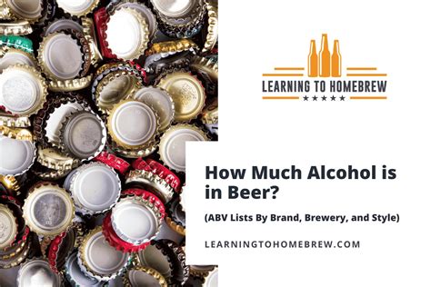 How Much Alcohol is in Beer? (ABV List By Brand, Brewery, and Style)