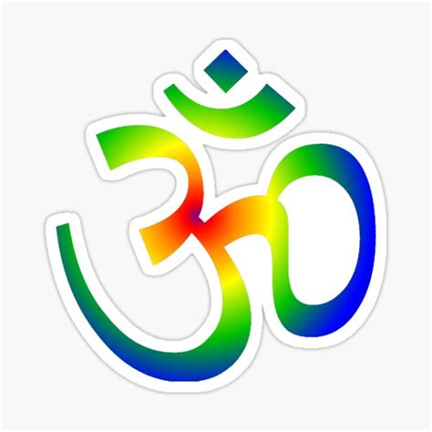 "Om Rainbow" Sticker for Sale by neonblade | Redbubble