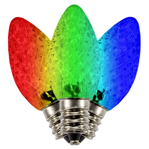 C7 LED Color Changing Christmas Light Bulbs (25 Pack)