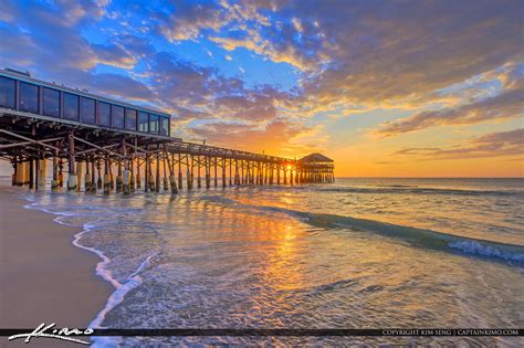 Cocoa Beach Pier Cocoa Beach Florida Sunrise HDR photography | HDR ...