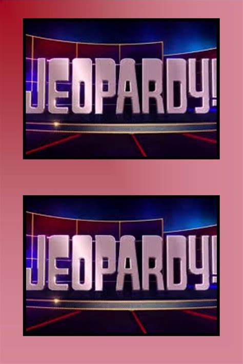 Jeopardy Front in 2023 | Tv show games, Home party games, House party