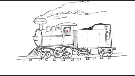 Train Engine Sketch