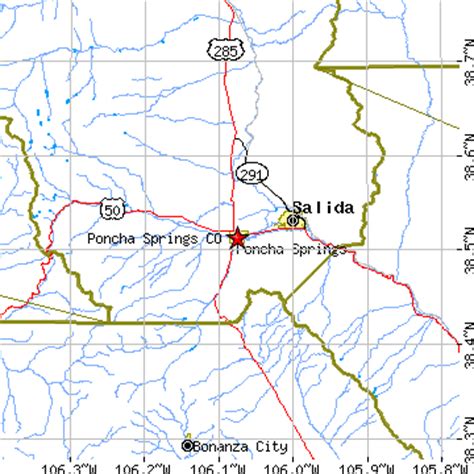 Poncha Springs, Colorado (CO) ~ population data, races, housing & economy