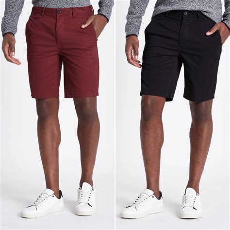 Black slim fit chino shorts multipack - Smart Shorts - Shorts - men