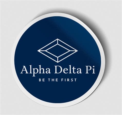 Alpha Delta Pi Logo Round Decal SALE $4.95. - Greek Gear®