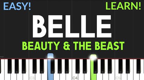 Belle - Beauty And The Beast | EASY Piano Tutorial - YouTube