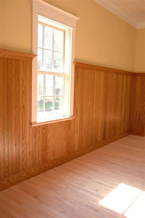 Red Oak Wainscot | Beadboard wainscoting, Wainscoting, Wainscoting styles