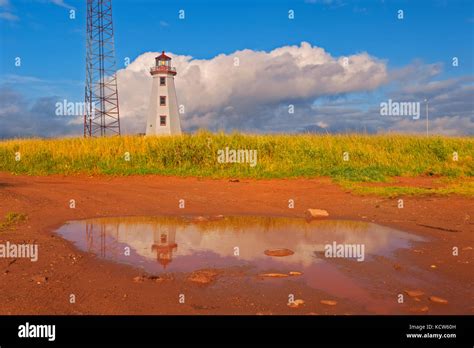 North Cape Lighthouse, North Cape, Prince Edward Island, Canada Stock ...