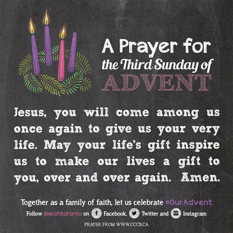 Prayer for the Third Sunday of Advent #ouradvent Advent Prayers ...