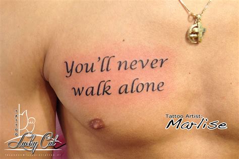 You'll never walk alone www.luckycattattoo.nl | Tatuajes