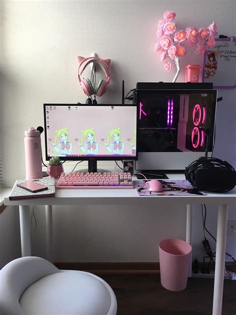 All Pink Pc Set Up