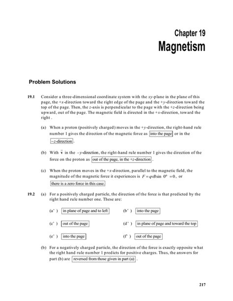 Chapter 19 Solutions - Mosinee School District