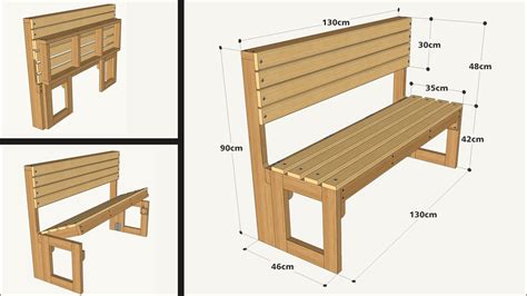 HOW TO MAKE A SIMPLE FOLDING BENCH STEP BY STEP - YouTube