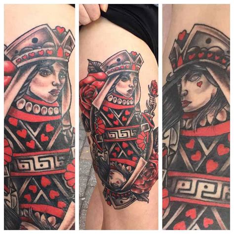 Top 57 Best Queen Of Hearts Tattoo Ideas - [2021 Inspiration Guide]