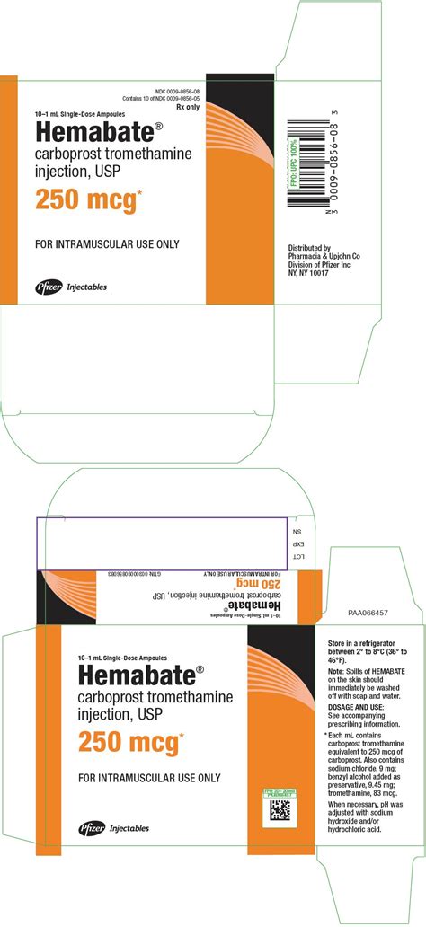 Hemabate - FDA prescribing information, side effects and uses