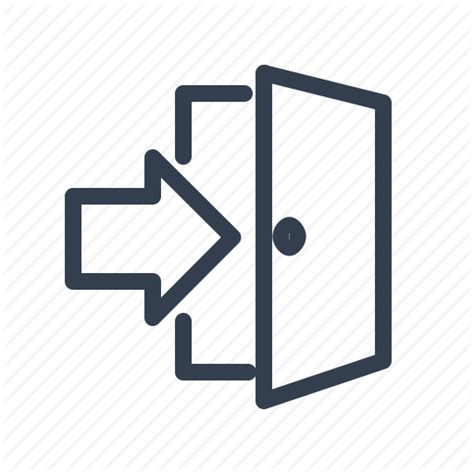 Open Door Icon Png #228569 - Free Icons Library