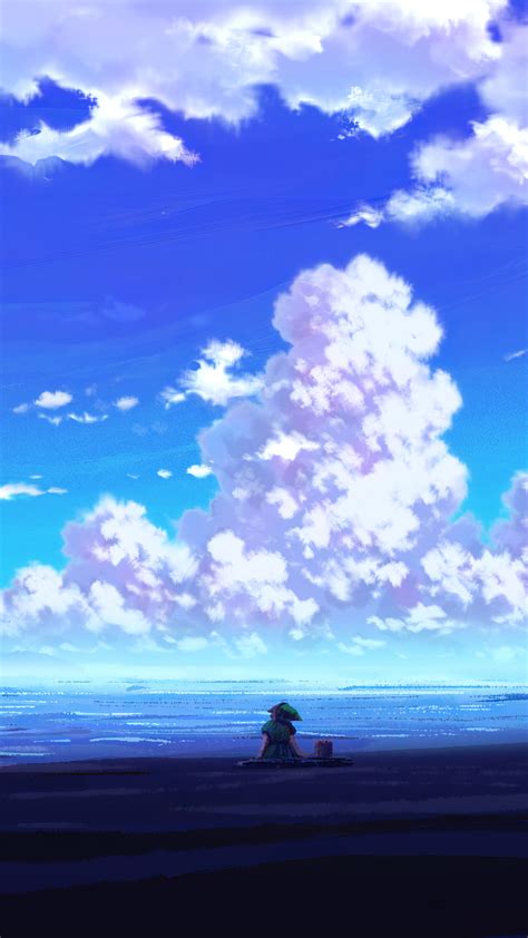 1080x1920 Anime Scenery Sitting 4k Iphone 7,6s,6 Plus, Pixel xl ,One ...