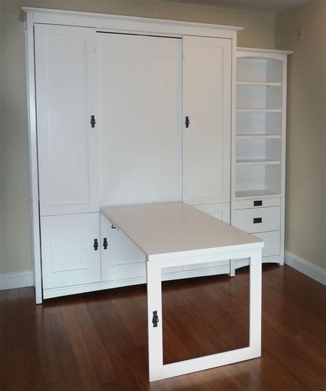 Craft room / guest room! LOVE the pull down table and the fact that ...