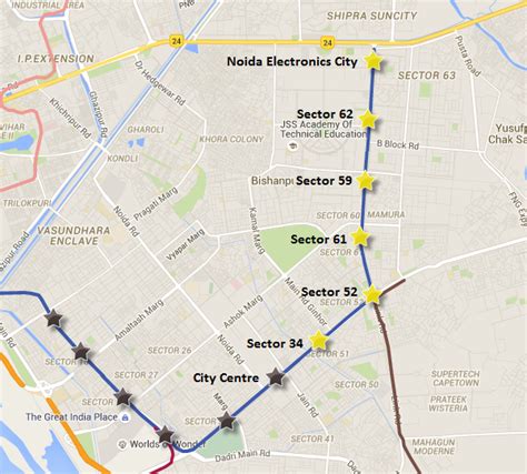 1st Segment Launched for Delhi Metro's Noida Sector-62 Extn Project ...