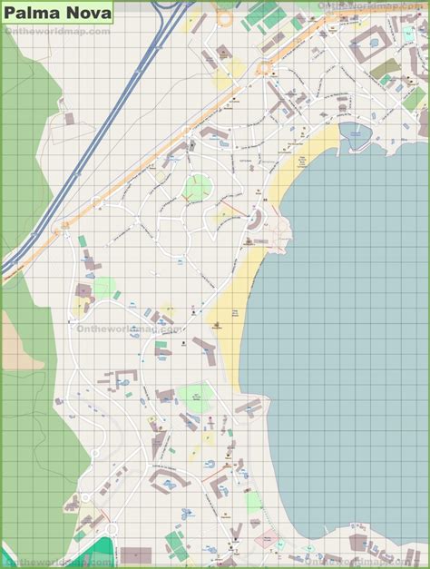 Large detailed map of Palma Nova - Ontheworldmap.com