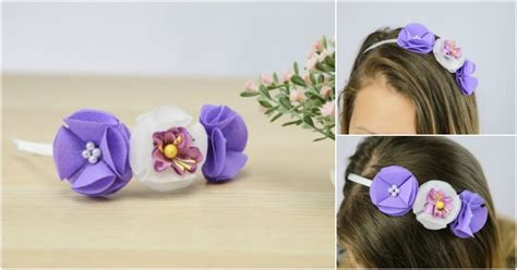 How To Make A Gorgeous Fabric Flower Headband - DIY & Crafts